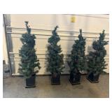 Lightweight patio holiday trees (4)