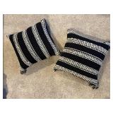 Down throw pillows (2)