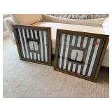 Matching striped clock tower pictures (2)