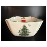 Spode Christmas stoneware square bowl