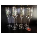 Spode Christmas champagne flutes (7)