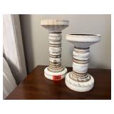 Pillar candlesticks (2)
