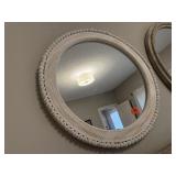 (left) round wall mirror
