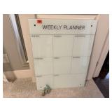 Weekly Planner glass wall calendar