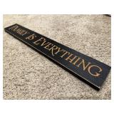 'Family is Everything' wood sign