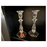 Imperial lead crystal candlesticks (2)