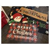 Merry Christmas, holiday rugs, storage tote