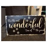 'It's the Most Wonderful Time of the Year' sign