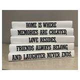 Home decor stacking books