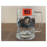 Miami Dolphins glass beer stein
