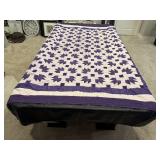 Purple tie quilt