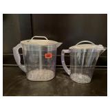 Pampered Chef beverage pitchers (2)
