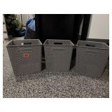 Storage totes (3)