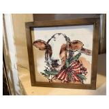 Holiday cow wall decor