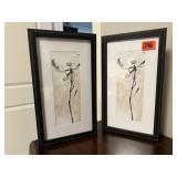 Black & white floral pictures