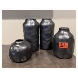 Mindset collection vases, 4 piece set