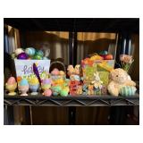 Easter decorations, egg stands, Easter baskets