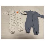 NWT Carters 3 month baby sleepers