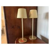 Gold touch lamps (2)