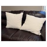 Threshold white throw pillows (2)