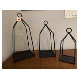 Wrought iron lanterns (3)