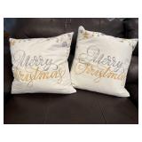 Merry Christmas throw pillows (2)
