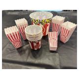 Plastic popcorn buckets