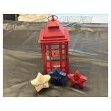 Patriotic stars, red lantern