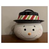 Snowman cookie jar