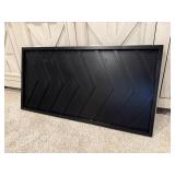 Black chevron wall decor