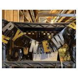 New Years Even party decorations, hats, banner