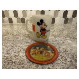 Walt Disney Pepsi Collector series milk glass mug,