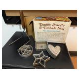 Double Rosette & Timbale Iron, recipe book