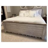 King size bed, headboard, footboard, frame,