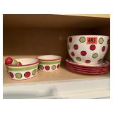 Celebrating home bowl, plates, dishes,