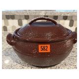 Football stoneware tureen