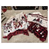 Holiday towels, shower curtain, bedding, tote