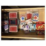 Card shuffler, playing cards, UNO card game