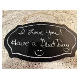 Chalkboard sign