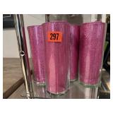 Clear glass cylinders, fill included