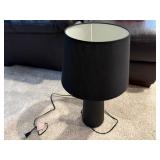 Black table lamp
