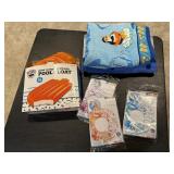 Swimming floatation devices, beach towels