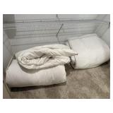 King size white comforters (2)