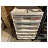 Storage cart of scrapbooking, crafting supplies
