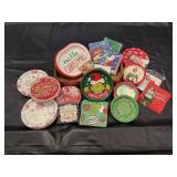 Christmas paper plates, napkins