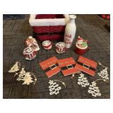 Basket, Milk for Santa bottle, ornaments