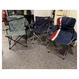 Coleman, Ozark Trail bag chairs (3)