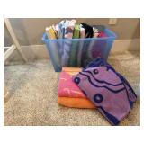 Tote of beach towels