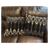 Down throw pillows (2)