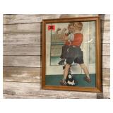 Norman Rockwell framed print